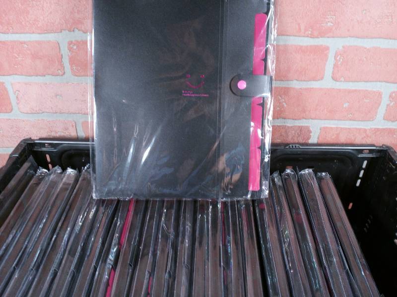 lot 58 image: Skydue Plastic 5-Pocket File Folder With Tabs & Snap Closure