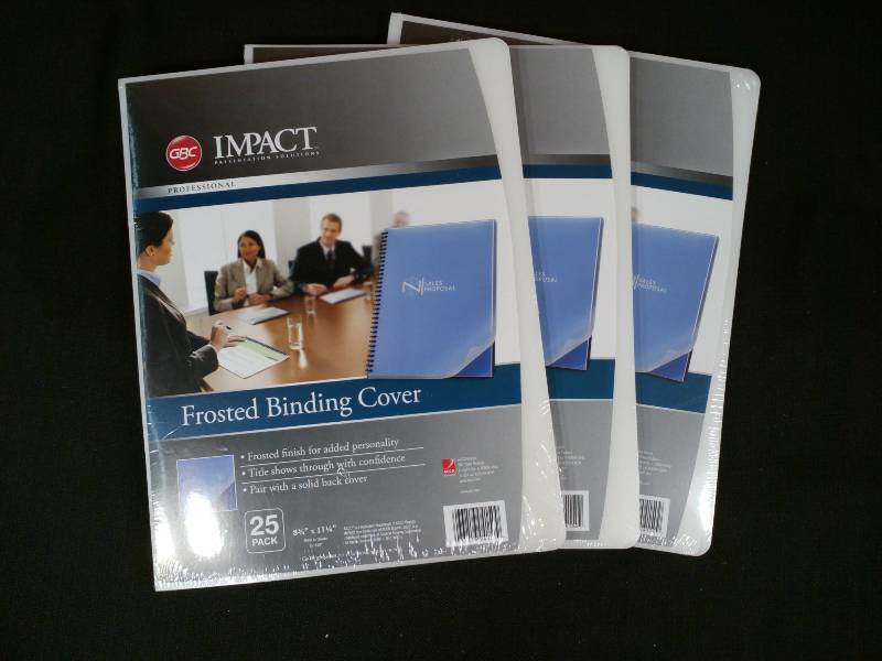 lot 66 image: GBC Impact Professional Binding Covers