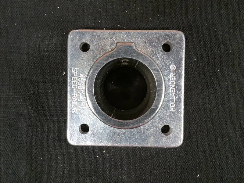 lot 72 image: Hollaender Square Base Flange Aluminum Magnesium