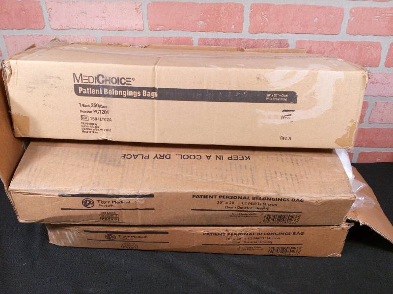lot 85 image: Patient Belonging Bags With Drawstring Closures