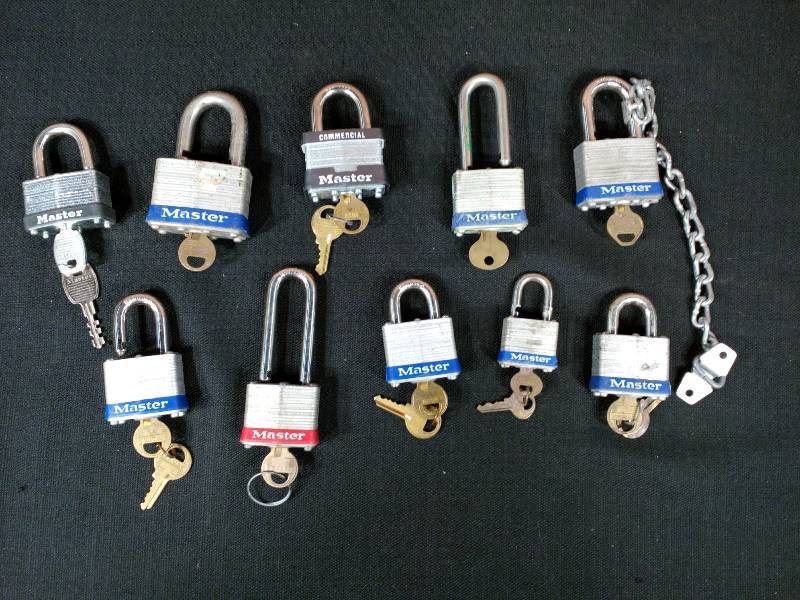 lot 91 image: Master Padlocks With Keys