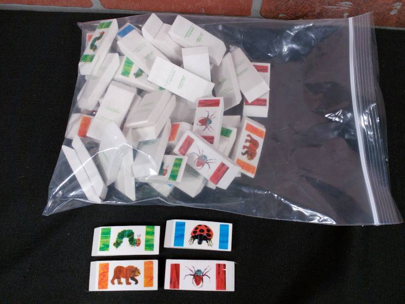 lot 116 image: The World of Eric Carle Beveled Eraser Assortment