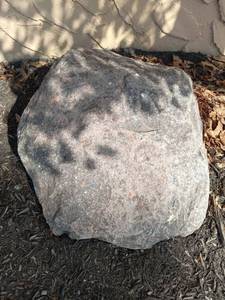 lot 6013 image: 2 Large Natural Granite Boulders