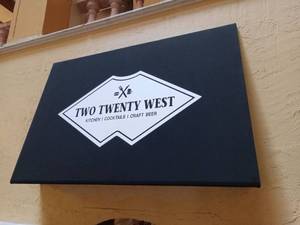 lot 6040 image: Two Twenty West Restaurant Menu Cover
