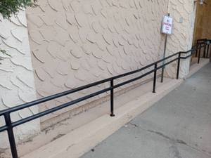 lot 6114 image: 28 7Commercial Grade Metal Safety Handrail  - Retail $175
