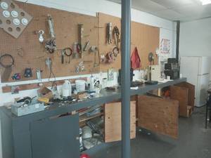lot 6133 image: Complete Workshop Organization System with Pegboard  - Retail $450