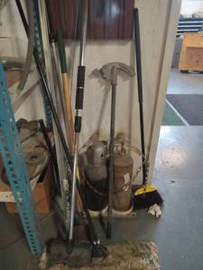 lot 6140 image: Vintage Metal Gas Cylinder Cart with Torch Head  - Retail $150