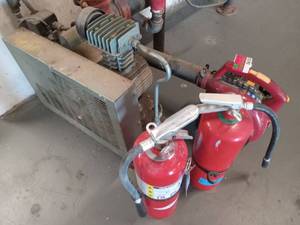 lot 6150 image: Zaire Custom Built Industrial Air Compressor System  - Retail $2500
