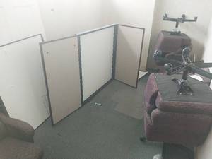 lot 6160 image: Office Furniture and Lighting Set  - Retail $450