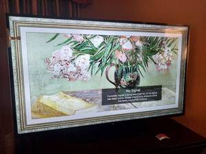 lot 6198 image: LG Smart TV with Ornate Framed Artwork  - Retail $299