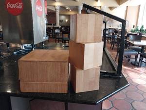 lot 9530 image: Restaurant Display Wooden Blocks