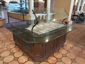 lot 9534 image: Commercial Buffet Serving Station with Granite Style Countertops