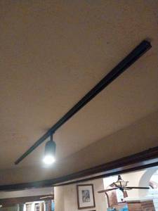 lot 9633 image: Modern Track Lighting System with LED Spots (9x 8 tracks and 8 lights)  - Retail $299