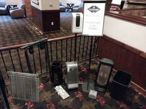lot 9634 image: Restaurant Host Station Sanitizer and Equipment Set  - Retail $150