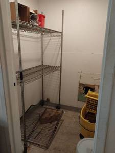 lot 9639 image: Commercial Wire Storage Rack - 3 Tier Metal Shelving Unit