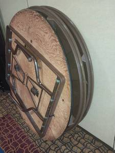 lot 9682 image: 60 Round-Shaped Banquet Tables  - Retail $75