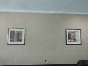 lot 9683 image: Contemporary Abstract Art Print Set with Ornate Frames  - Retail $225