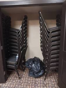 lot 9687 image: Stackable Banquet Chairs