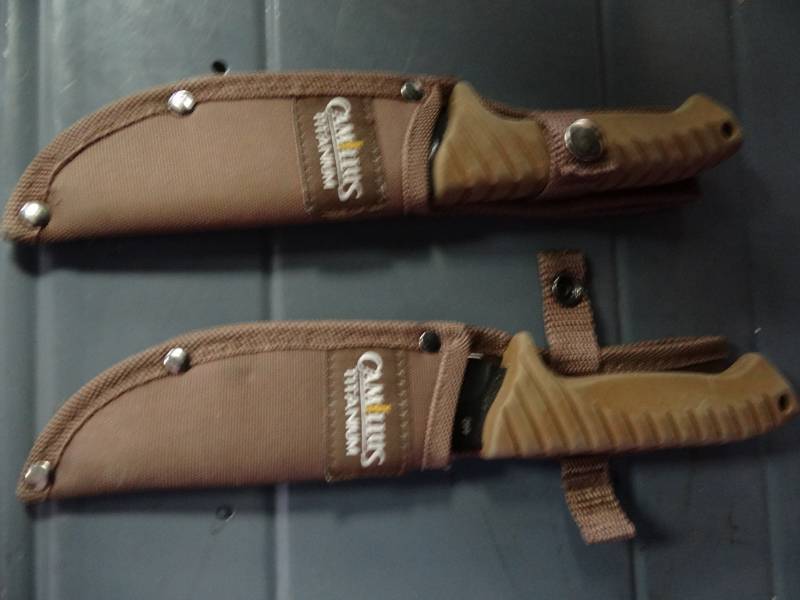 lot 1392 image: (2) Camillus Titanium Knives