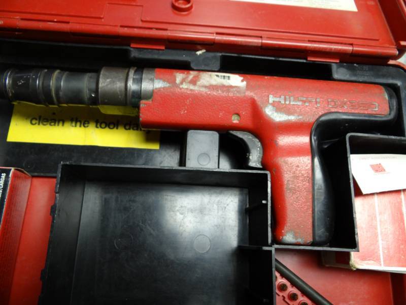 lot 1431 image: Hilti DX 350 Powder Activated Ram Set Tool with Case