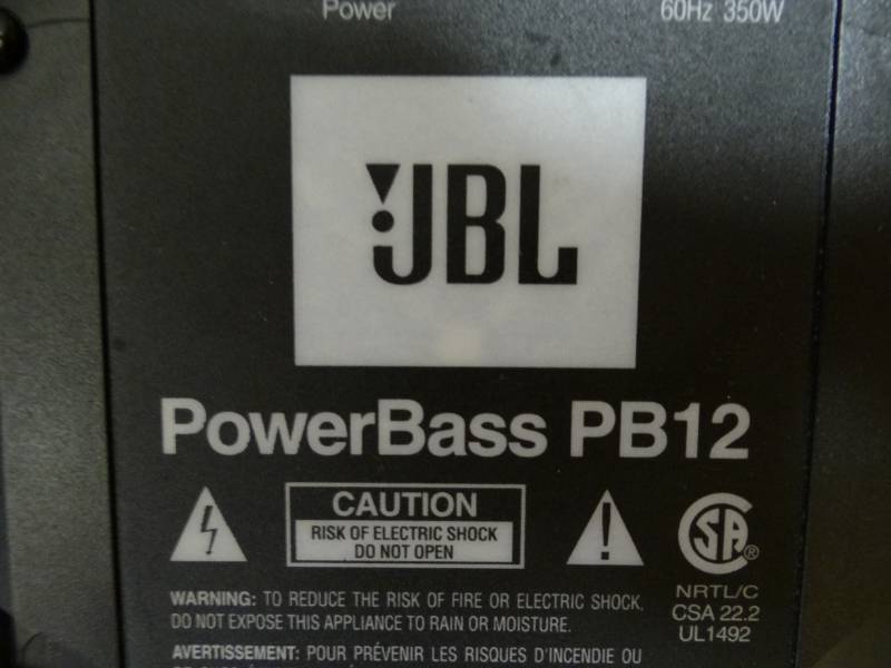 Jbl powerbass best sale pb12 350w