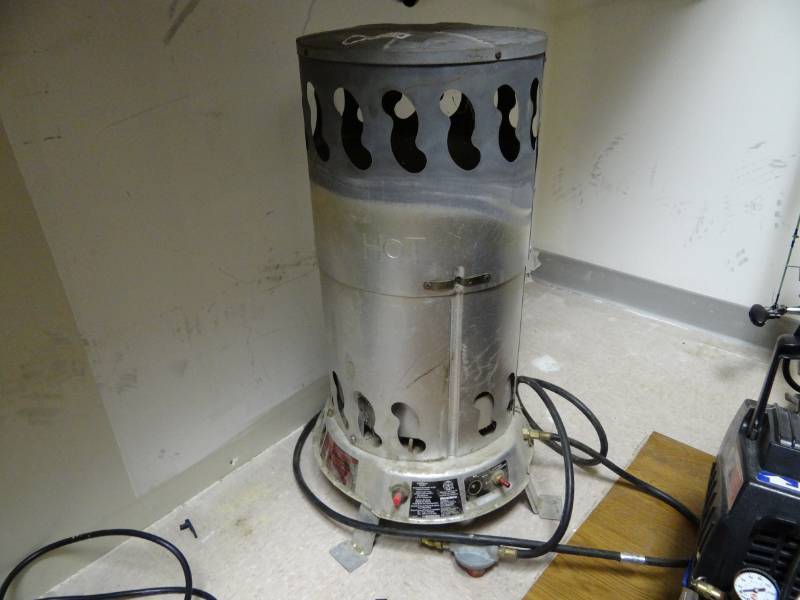 lot 7265 image: Workforce Propane Space Heater Model # HD200A