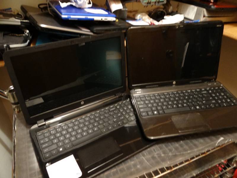 lot 7295 image: Lot of 2 HP 15 Laptops