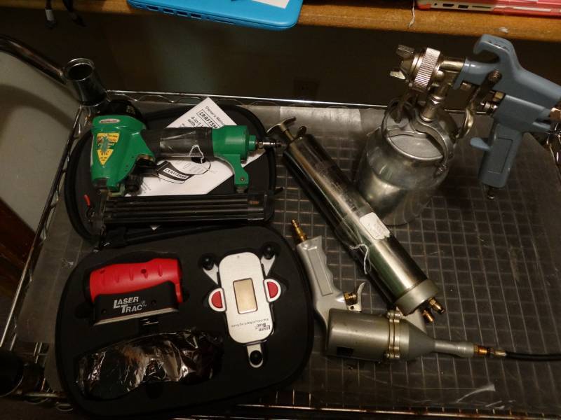 lot 7320 image: Brad Nailer, Laser Level and More