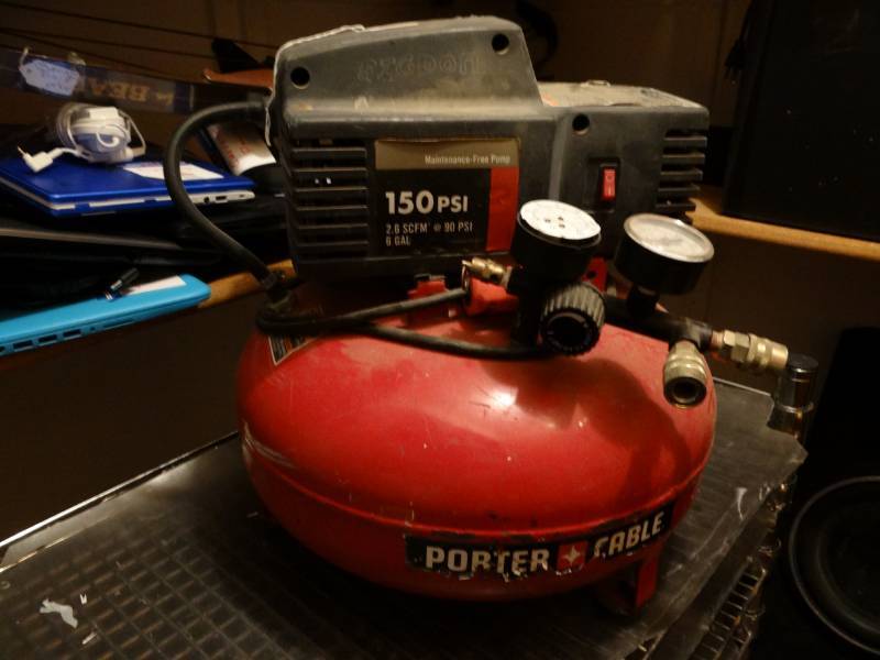 lot 7325 image: Porter Cable Pancake Air Compressor