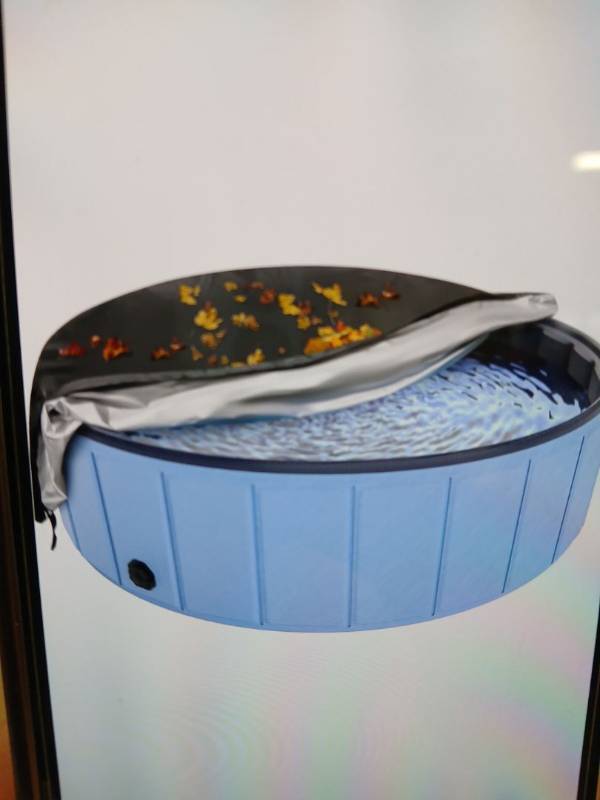 lot 28704 image: Foldable Dog Pool Cover 79in