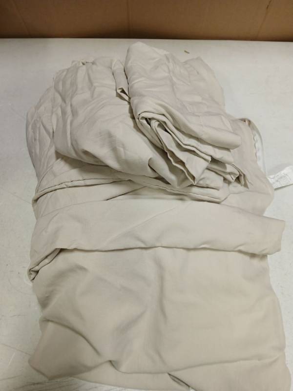 lot 28721 image: Duvet Cover King with 2 Pillowcases Beige