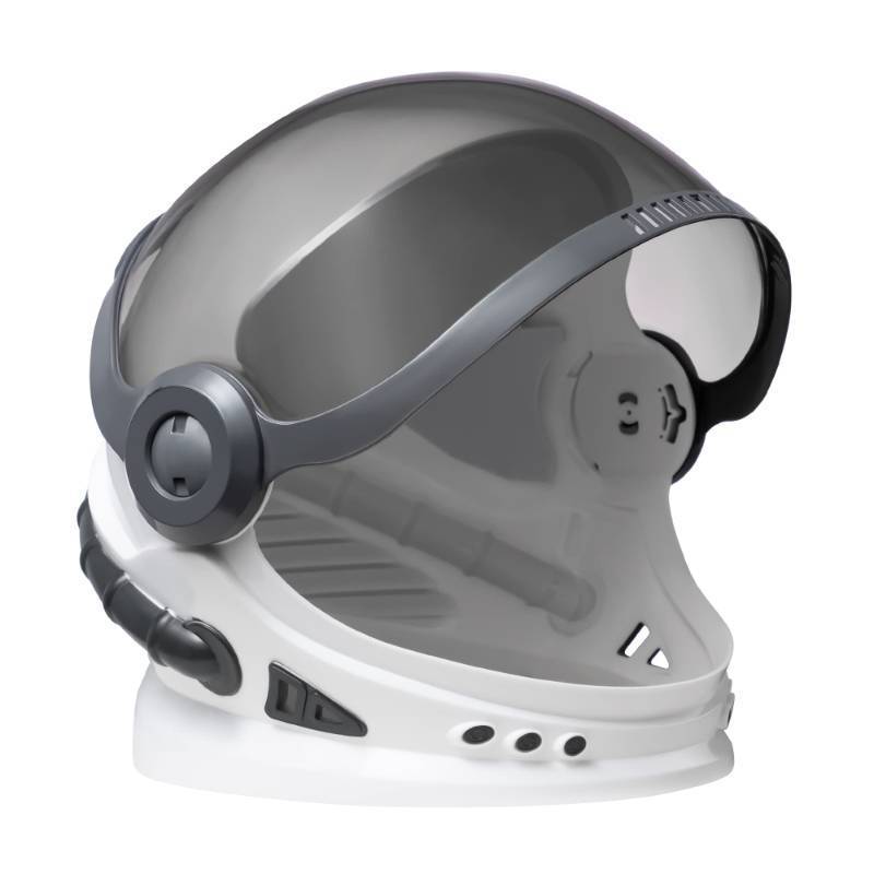 lot 51983 image: Spooktacular Creations Astronaut Helmet with Movable Visor and Vents Design, Pretend Play Toy Set, School Classroom Dress Up, Role Play Accessory