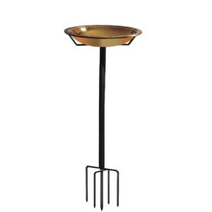 lot 23512 image: Silintion Bird Bath Detachable with Metal Stake Stand,Birdbath Bowl Birdfeeder with 5-Prong Base for Outdoor Garden