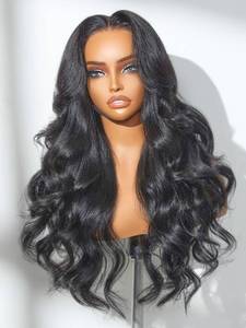 lot 23520 image: LUVME HAIR All-Day Comfort�� Loose Body Wave 5x5 Lace Front Wigs Human Hair Glueless Wigs Human Hair Pre Plucked Pre Cut Long Black Wig Lace Closure Wigs Frontal Wigs Human Hair