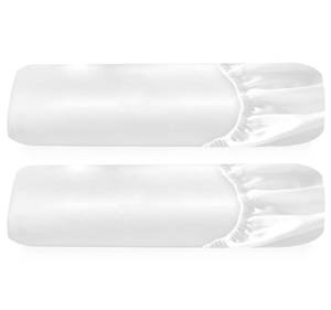 lot 23532 image: California Design Den 2-Pack 100% Organic Fitted Sheets King Size Only, Crisp Percale, Lightweight, Snug-Fit, 2X King Deep Pocket Fitted Sheet - White