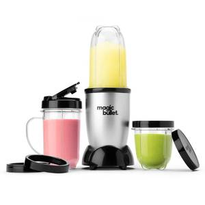 lot 23535 image: Magic Bullet Blender, Small, Silver, 11 Piece Set