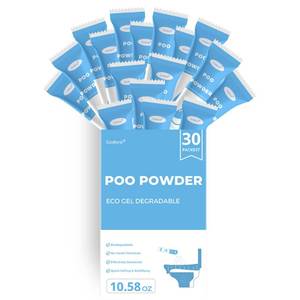 lot 23544 image: 30 Packs ECO-Friendly Portable Toilet Poo Urine Gel Powder, Portable & Fast-Absorbing Camping Toilet Gel, Rapidly Biodegradable Eco Poo Urine Gel, Outdoor Portable Bedpans & Emergencies