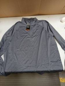 lot 23559 image: TACVASEN Mens Quarter Zip Shirt Gray 2XL
