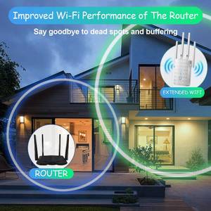 lot 23565 image: WiFi Extender Signal Booster for Home 45 Devices