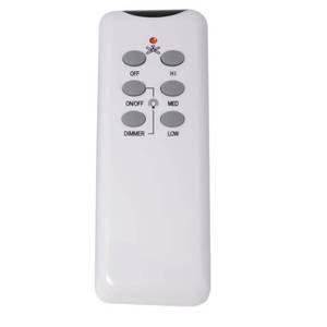 lot 23572 image: Design House 154286 Ceiling Fan Remote, Four Functions, White