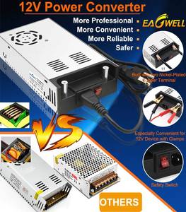 lot 23575 image: EAGWELL 110V to 12V Converter, Universal SMPS AC to DC Converter Switching Power Supply Transformer Adapter for RV,Pump,LED Strip, LCD Monitor