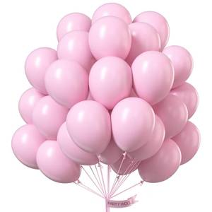 lot 32084 image: PartyWoo, 100 pcs Pastel Pink Balloons (12 Inch), Balloon Garland & Arch Decorations, Birthday, Wedding, Baby Shower, Unisex