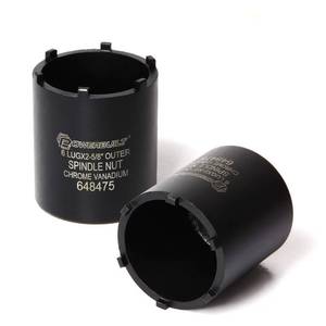 lot 32146 image: Powerbuilt Spindle Socket, 6 Outer Black, 6 Lug, Remove Spindle Nuts, 2-5 Inch Outer, Ford Chevy GMC Bronco Trucks - 648475