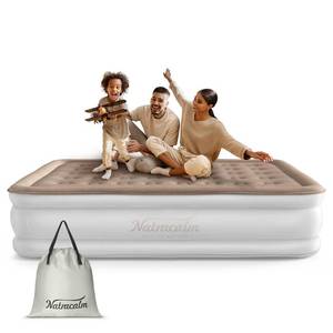 lot 32930 image: NatraCalm Air Mattress Queen with Built in Pump, Inflatable Blow up Mattress, Air Bed Queen Size for Camping, Home & Guest, 3 Mins Self-InflationDeflation, colchon inflable Queen