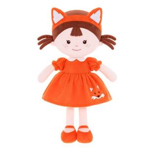 lot 36484 image: Onetoo First Baby Doll Plush Rag Dolls Sleeping Cuddle Buddy Dolls Soft Baby Doll for Girls Wear Fox Costume Reddish Brown Dress14 Milly Series