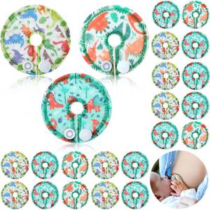 lot 36497 image: 24 Pack Cotton Pads for Feeding Support, Feeding Pads Supplies G Shape Button Covers for Care(Dinosaur)