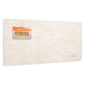 lot 36502 image: Bulletin Board, 35 x 17 12 Inches Felt Pin Board - Decorative Cork Alternative for Wall, Foldable Picture Self-Adhesive Vision Prayer Board With 20 Pushpins - Oatmeal