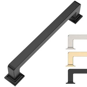 lot 36507 image: 9BUILD 5 Inch 10 Pack Kitchen Cabinet Handles Matte Black Cabinet Pulls Kitchen Cabinet Hardware Kitchen Handles for Cabinets Cupboard Handles