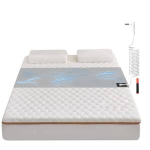 lot 36518 image: VINIKYCA Grounding Sheets,Grounding Mat For Bed 10% Pure Silver Fiber90% Organic Cotton,With 15Ft Grounding Cord And Test Pen,104  23.6inch Suitable For All Mattress Sizes(Grey)