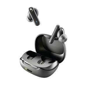 lot 42034 image: Skullcandy Smokin Buds Wireless Earbuds, Bluetooth Headphones, Noise Isolating Fit, Up to 20 Hours Battery, IPX4 Sweat and Water Resistant, Microphone for iPhone Android - True Black